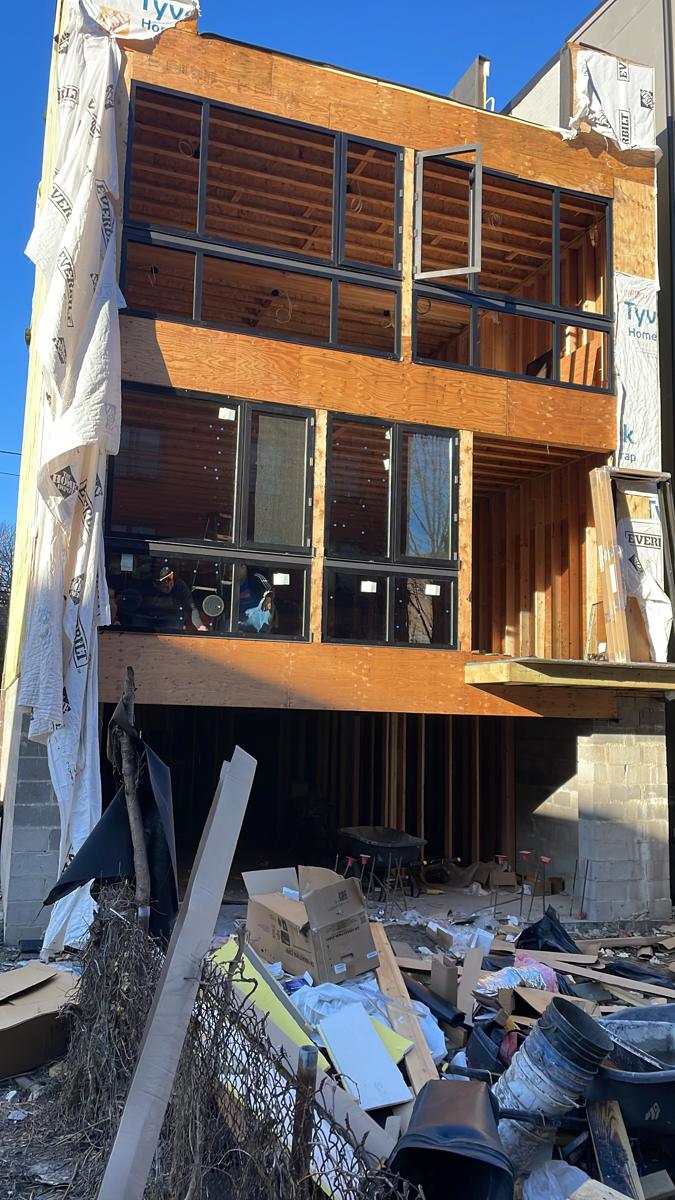Window installation on new construction